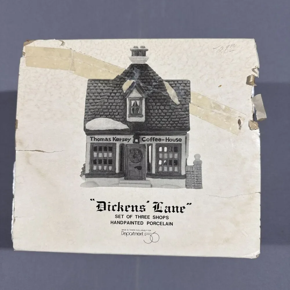 Department 56 Dickens' Lane Thomas Kersey Coffee-House No Light Boxed